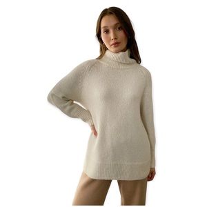 Aritzia The Group By Babaton Cream Day Off Turtleneck Sweater